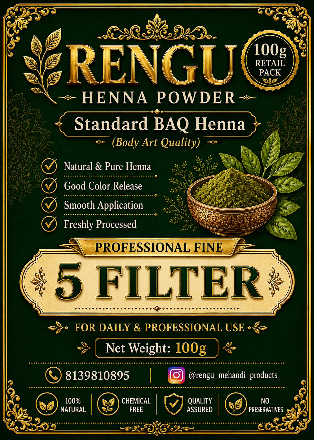 Premium Henna Powder