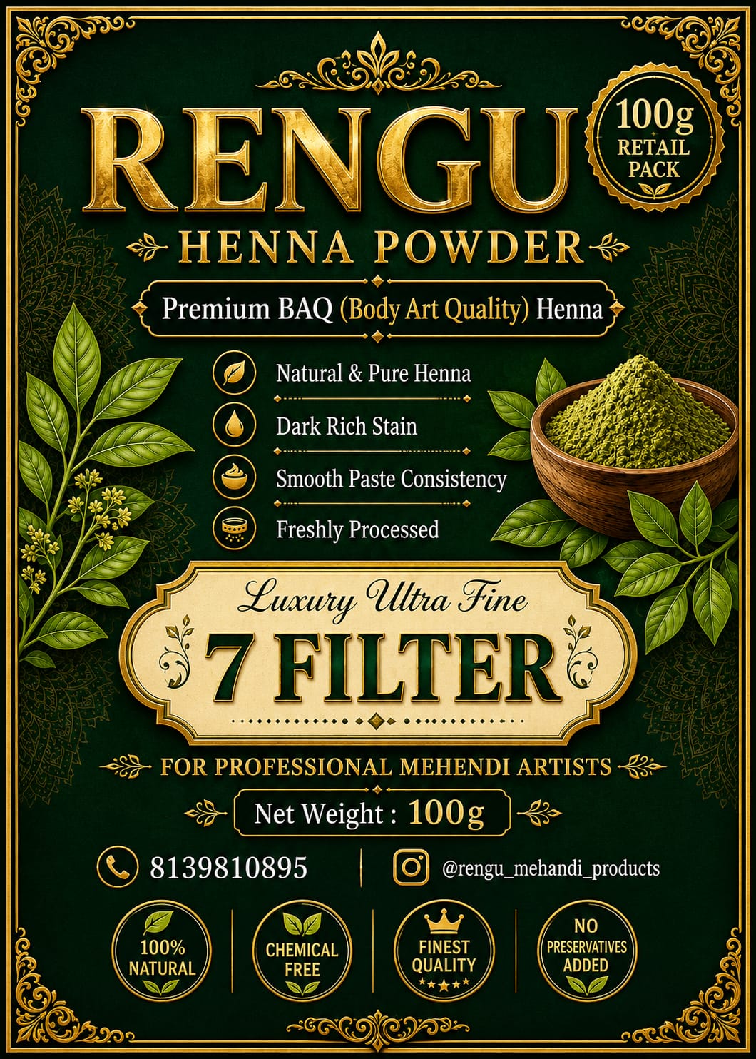 Standard Henna Powder